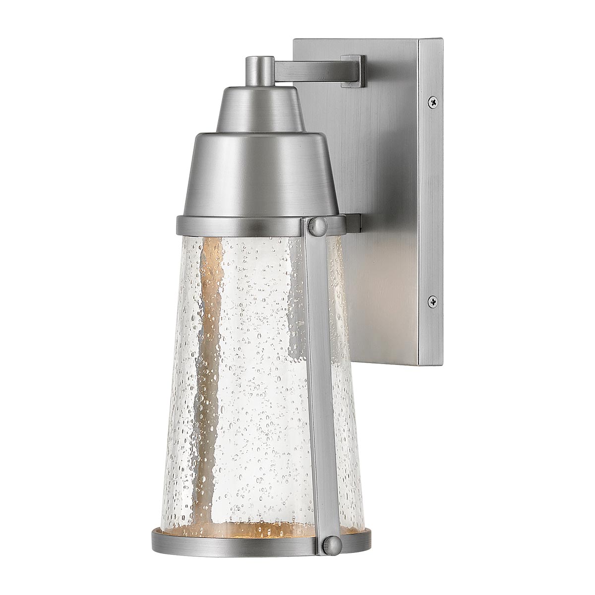Elstead Miles 1 Light Wall Lantern - Painted Satin Nickel HK-MILES-SI