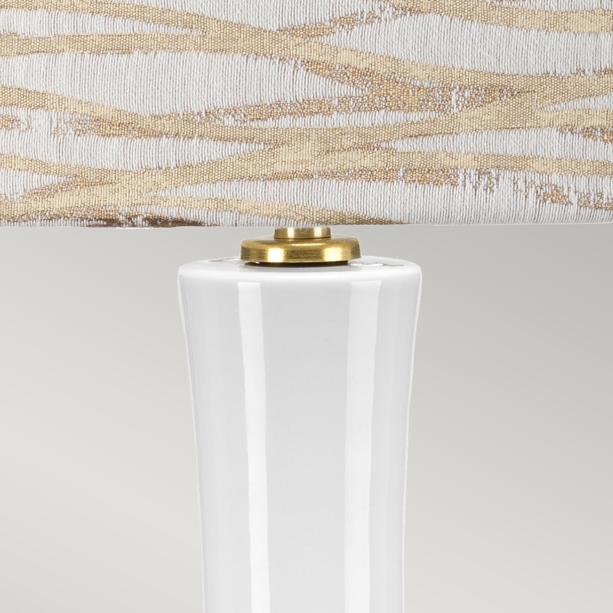 Elstead Milo 1 Light Table Lamp - Aged Brass, White, Orange MILO-AB-TL-LANT