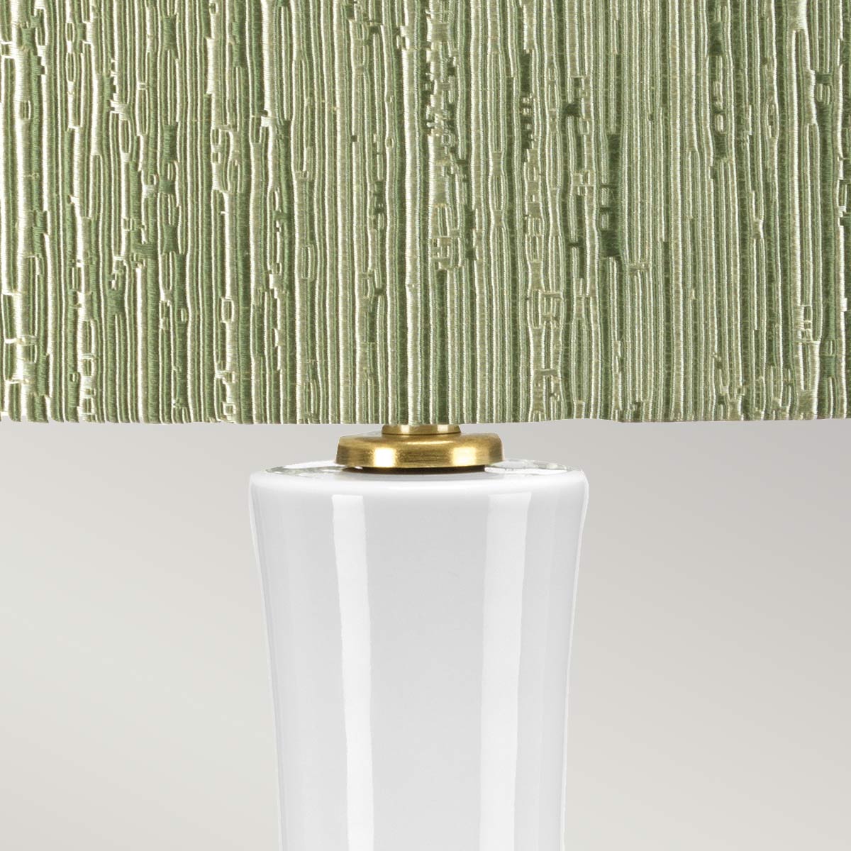 Elstead Milo 1 Light Table Lamp - Aged Brass, White, Green MILO-AB-TL-RTH