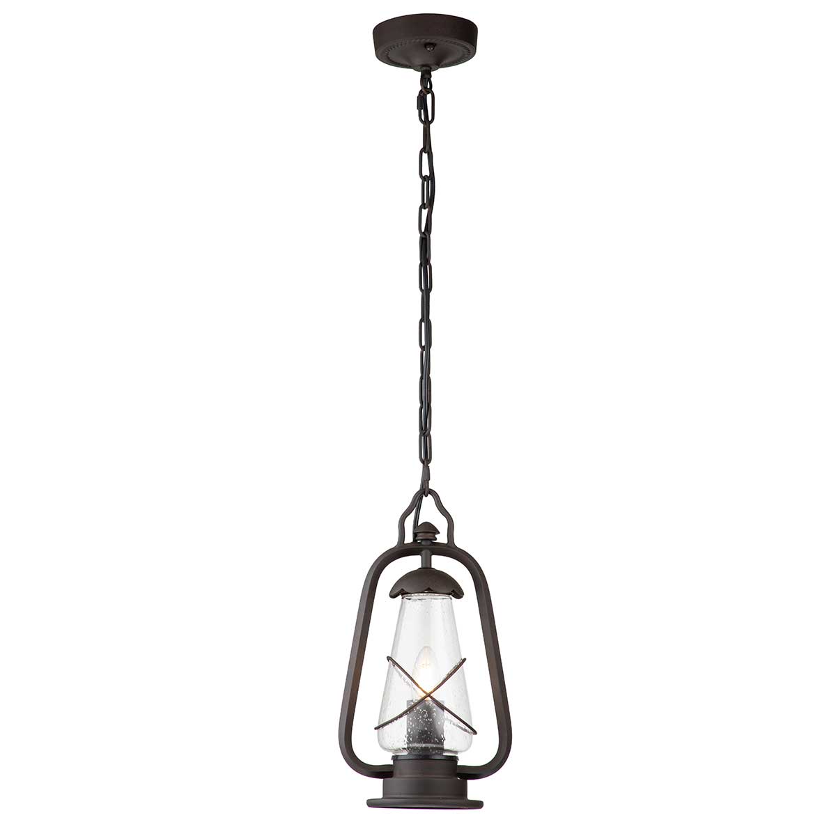 Elstead Miners 1 Light Chain Lantern - Old Bronze MINERS-CHN