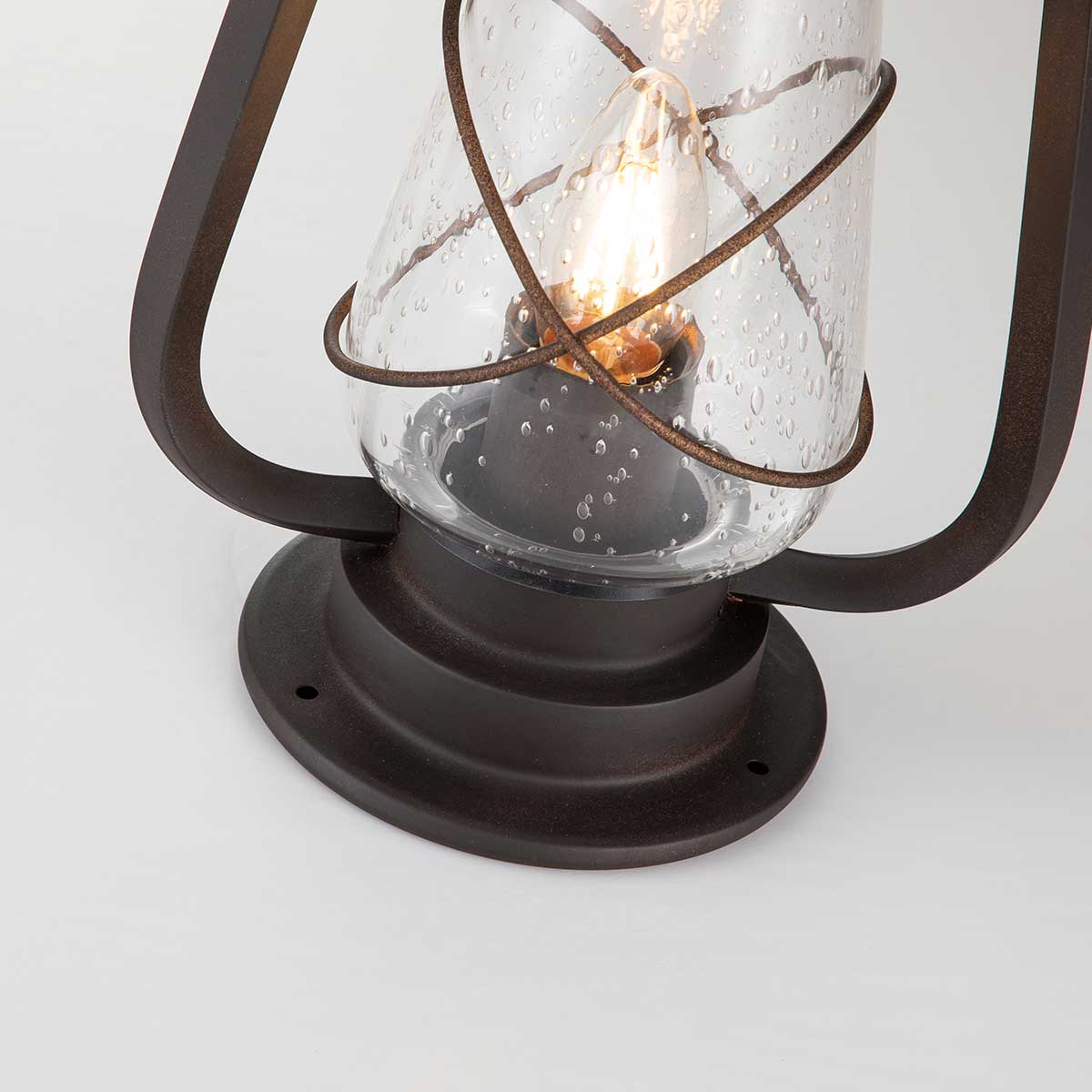 Elstead Miners 1 Light Pedestal Lantern - Old Bronze MINERS-PED