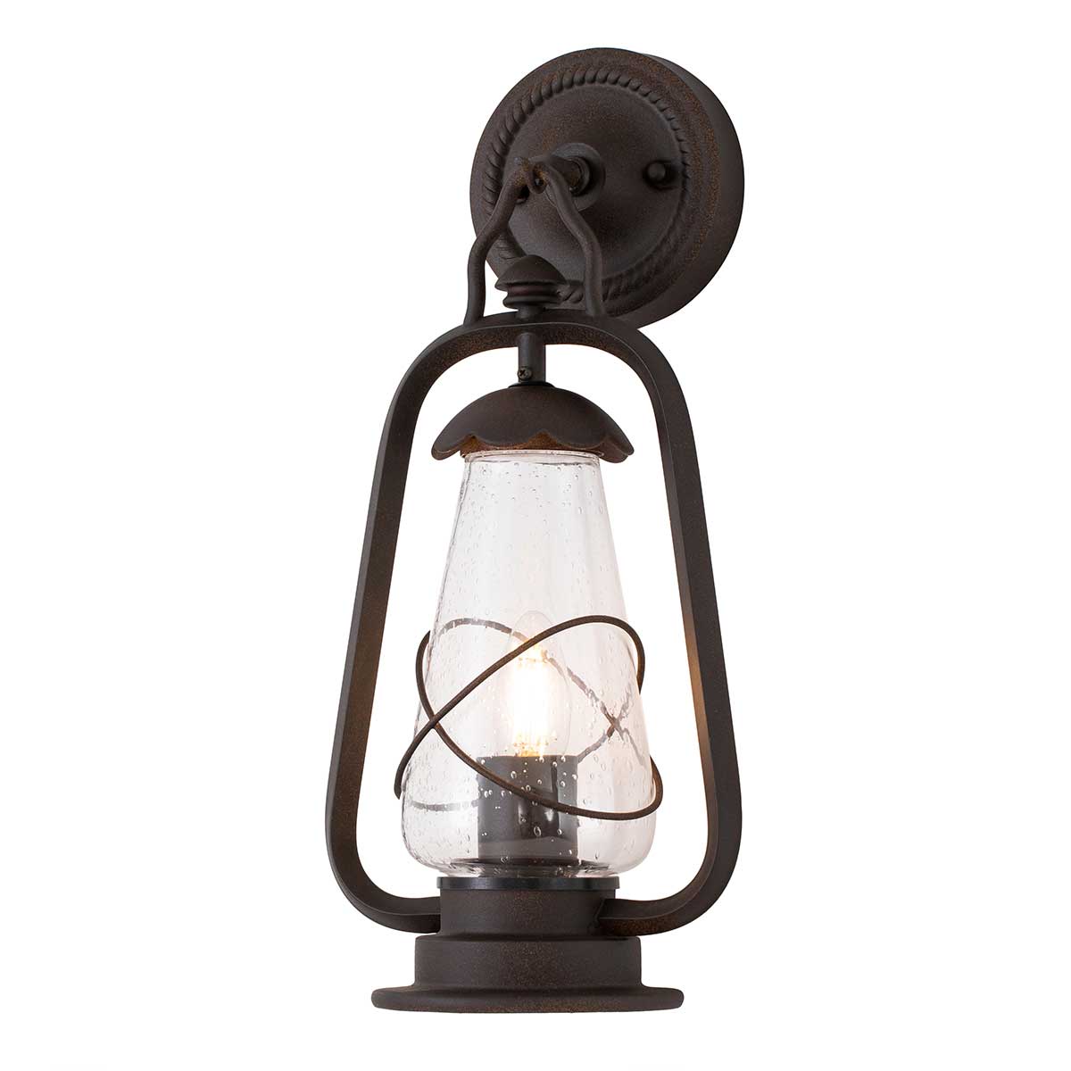 Elstead Miners 1 Light Wall Lantern - Old Bronze MINERS-WALL