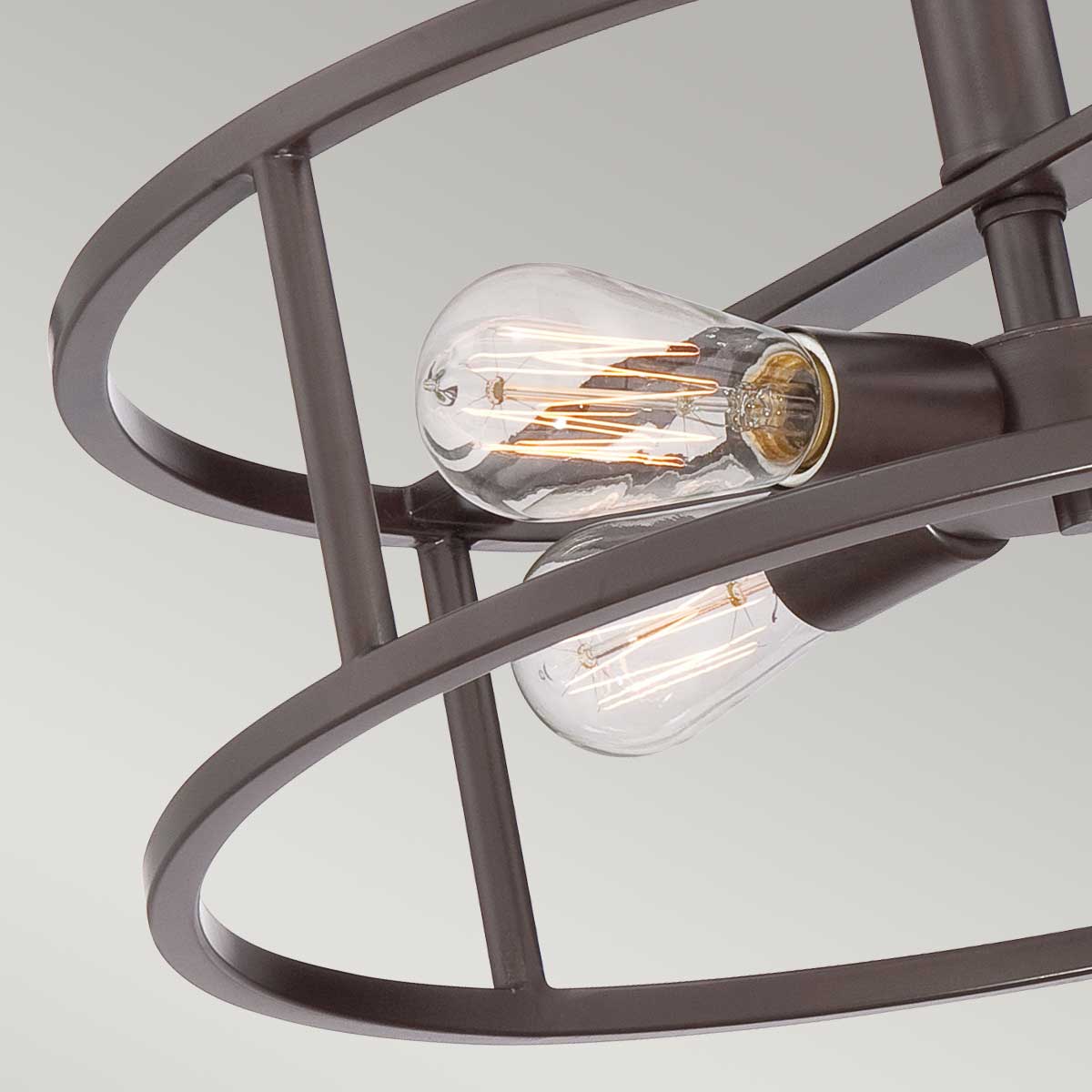 Elstead New Harbor 4 Light Semi-Flush - Western Bronze QZ-NEW-HARBOR-SF