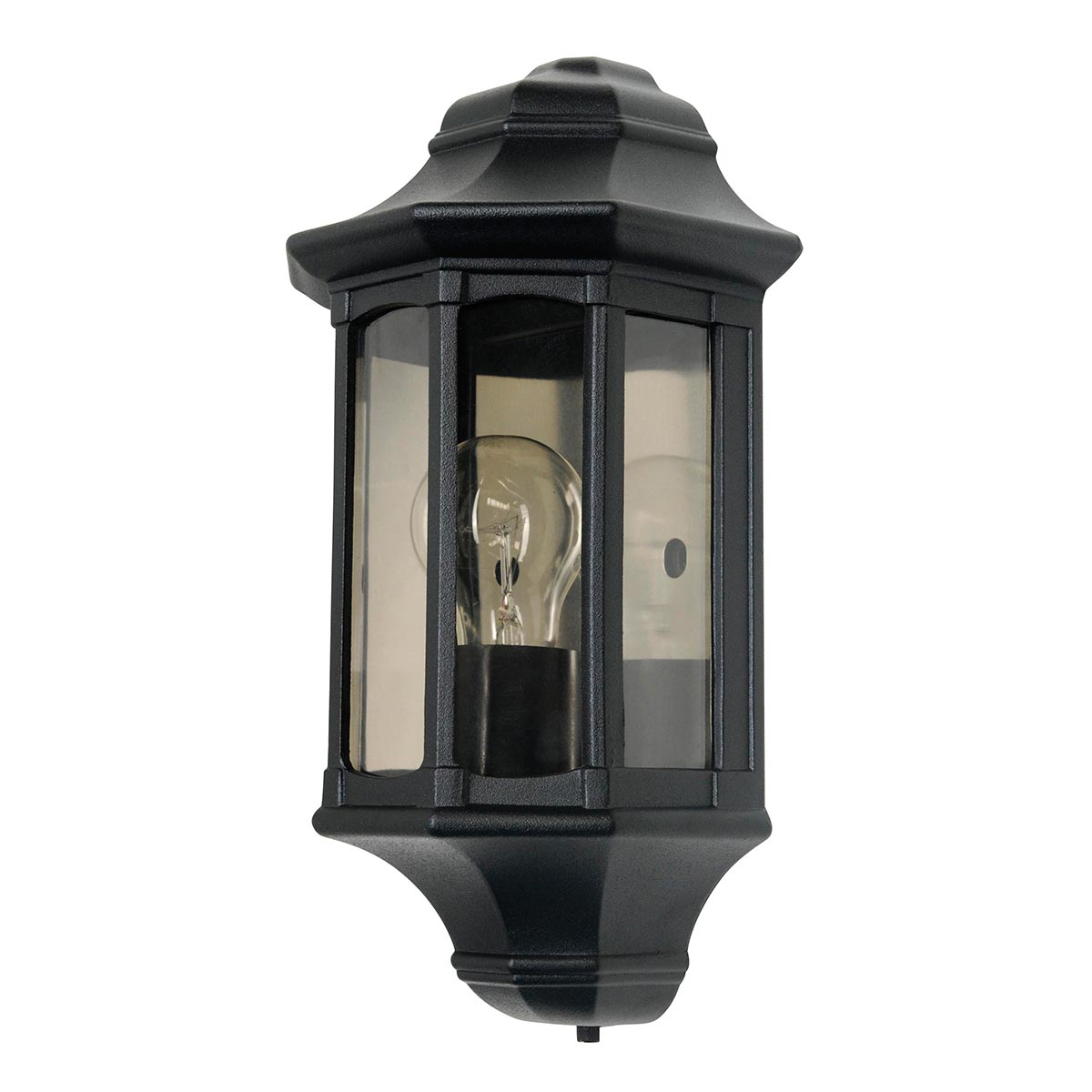 Elstead - GZH-NB7 - Newbury Farol de media pared de 1 luz - Negro