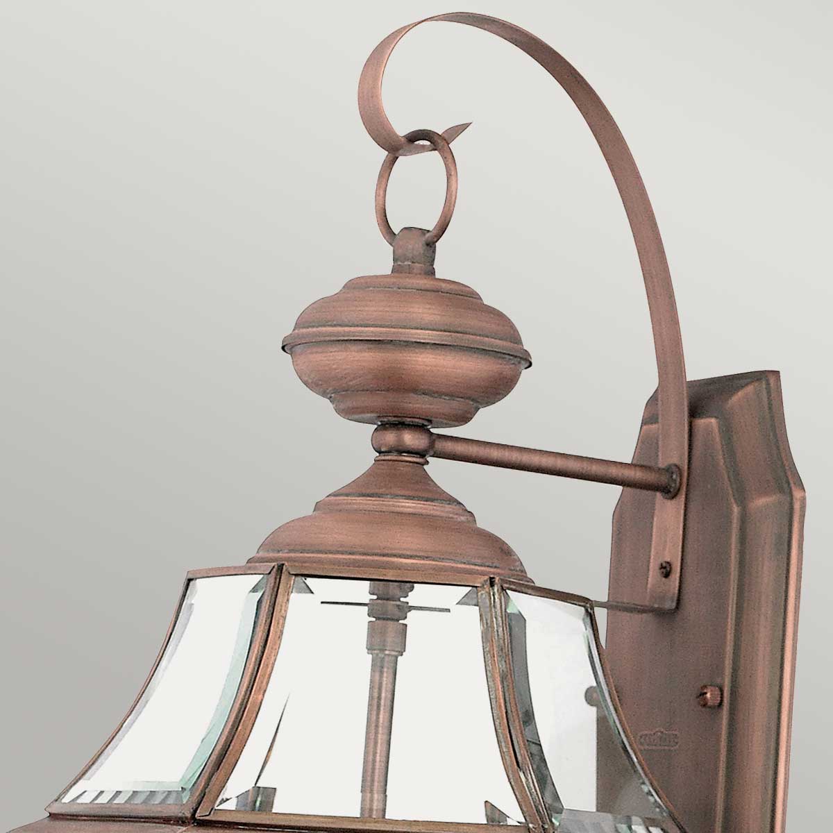 Elstead Newbury 2 Light Large Wall Lantern - Lacquered Aged Copper QZ-NEWBURY2-L-AC