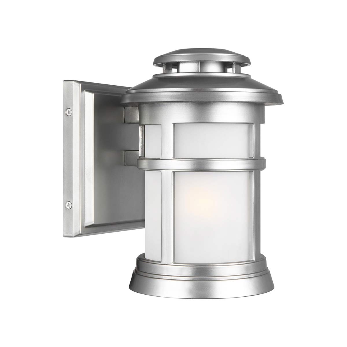 Elstead Newport 1 Light Small Wall Lantern - Painted Brushed Steel FE-NEWPORT-S-PBS