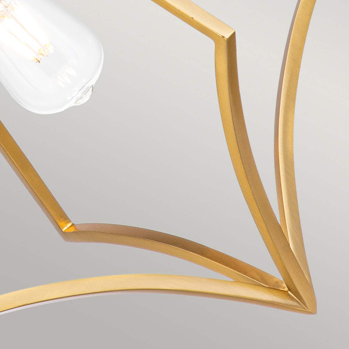 Elstead Nico 1 Light Medium Pendant - Burnished Brass FE-NICO-P-M-BB