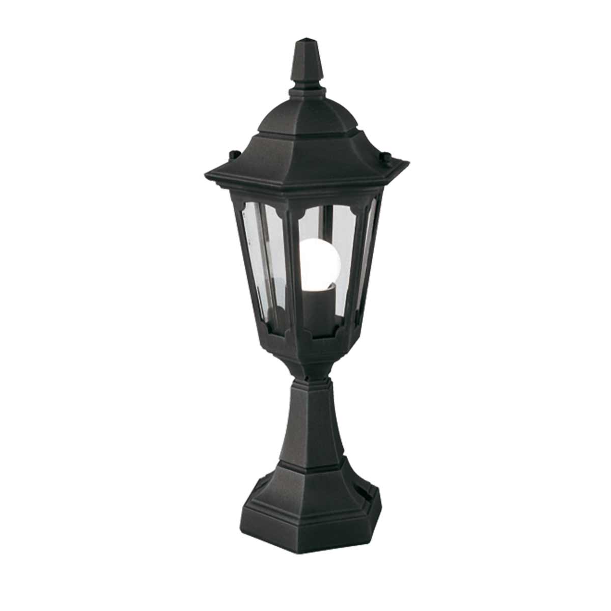 Elstead - PRM4-BLACK - Parish Mini 1 luz farol de zócalo - Negro