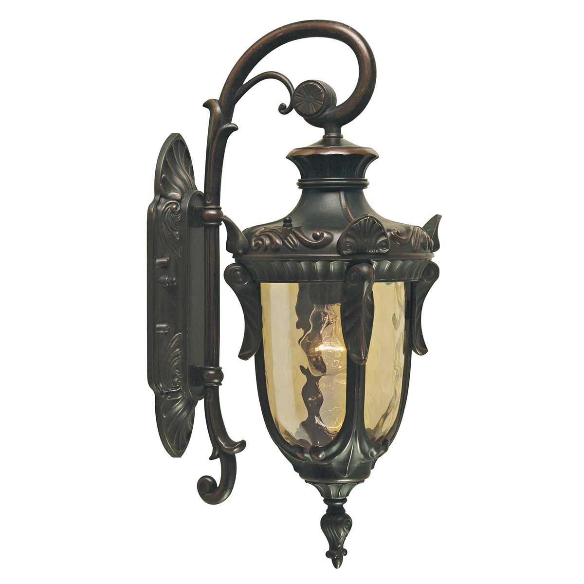 ElsteadPhiladelphia 1 Light Medium Down Wandlaterne - Altbronze