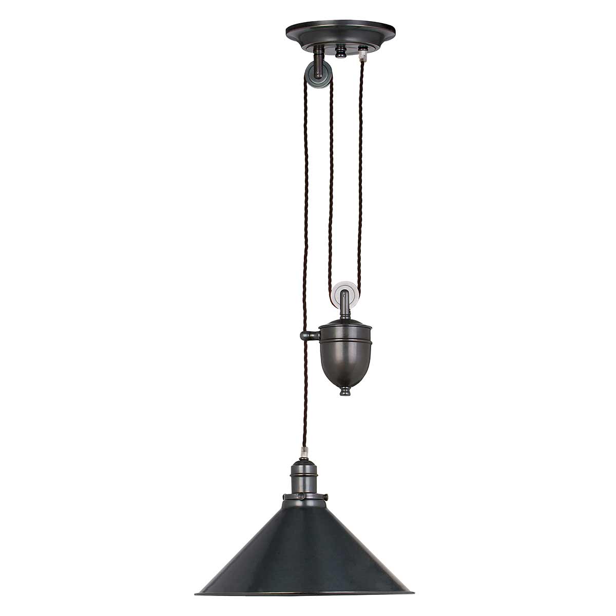 ElsteadProvence 1 Light Rise and Fall Pendelleuchte - Altbronze