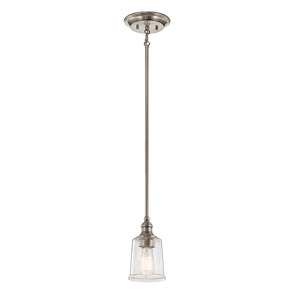 ElsteadWaverly mini lámpara colgante de 1 luz - Peltre clásico