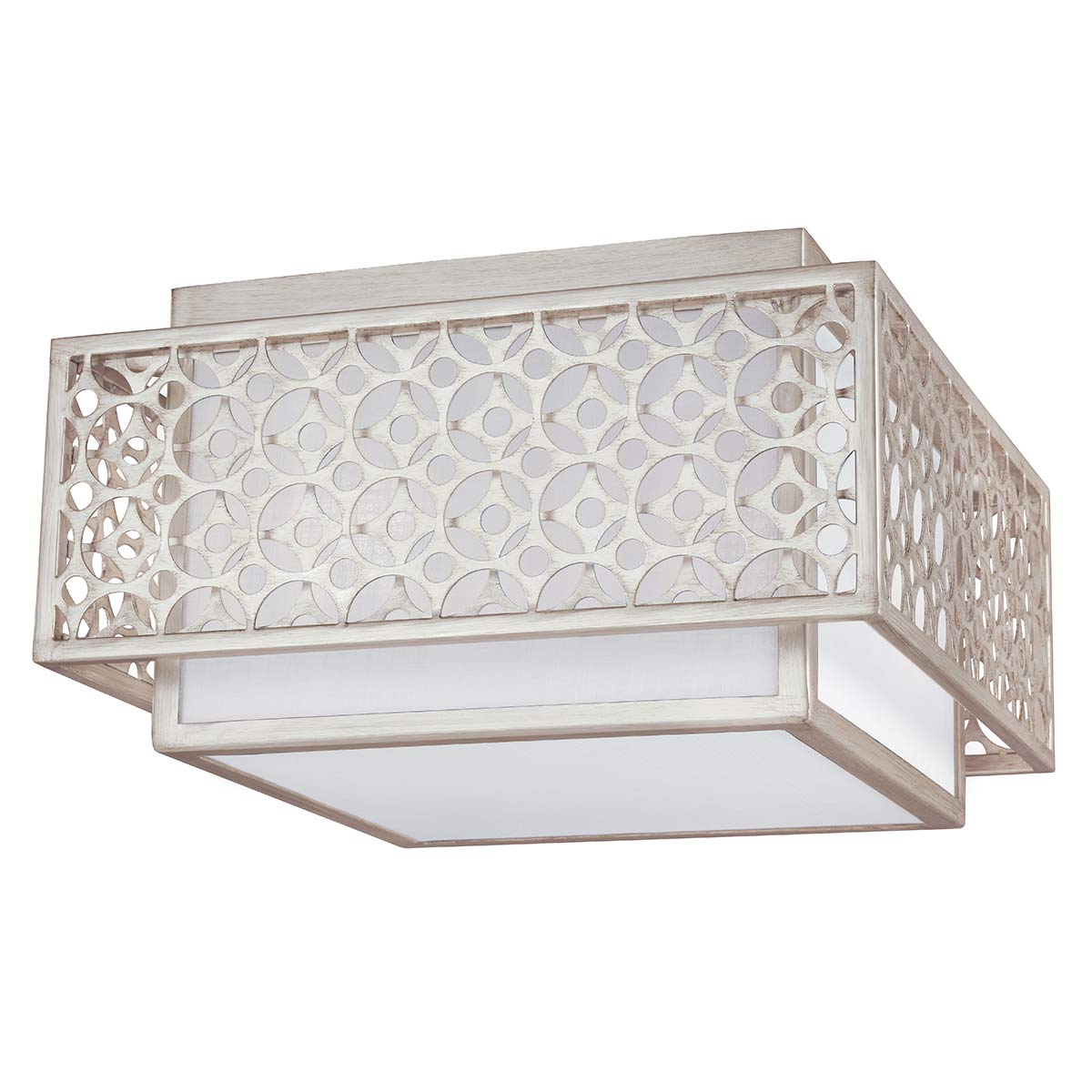 Elstead - FE-KENNEY-F - Kenney 2 luces al ras - Sunrise Plata