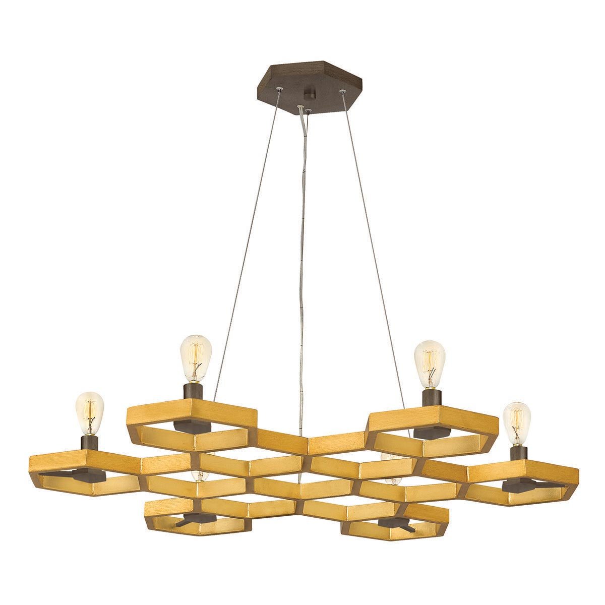 Elstead - HK-MOXIE6-C-SSG - Moxie 6 lámparas candelabro - Sunset Gold