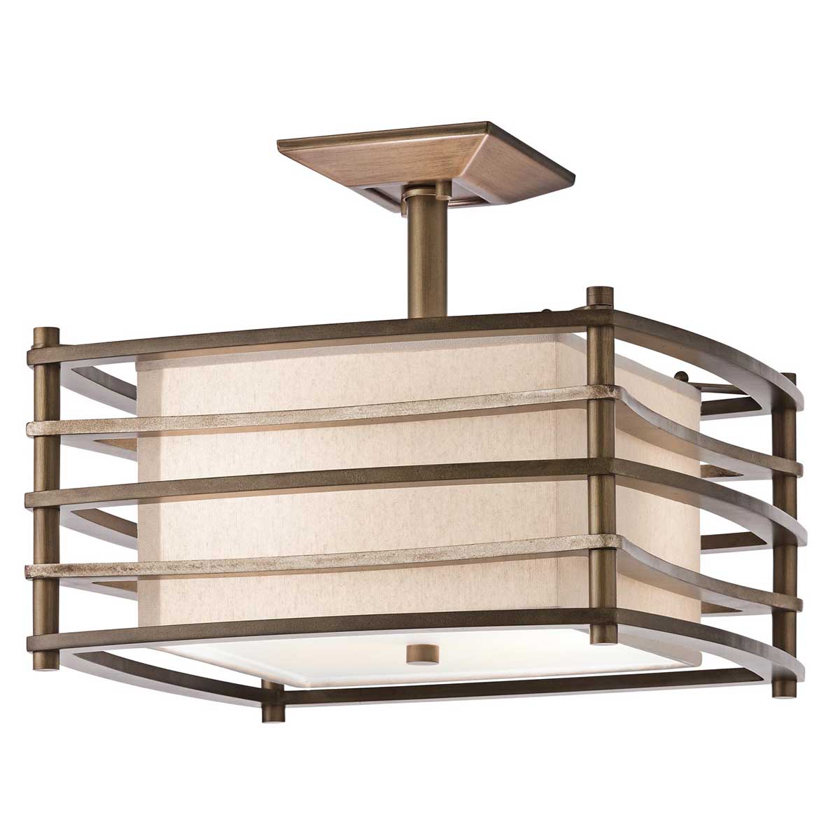 ElsteadMoxie 2 Light Semi-Flush - Bronce Cambridge