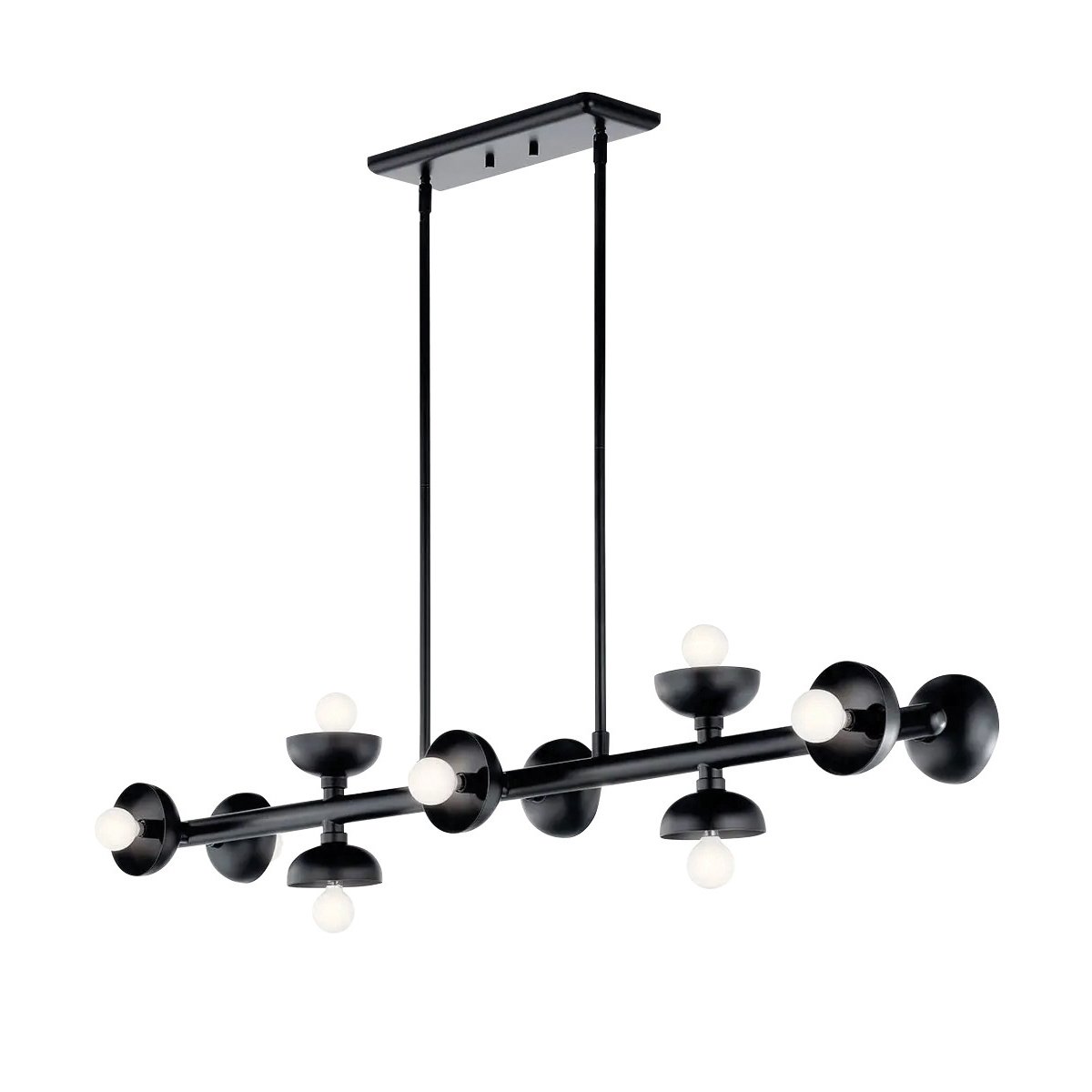 Elstead - KL-PALTA-LP10-BK - Palta 10 lt lámpara colgante lineal - negro satinado