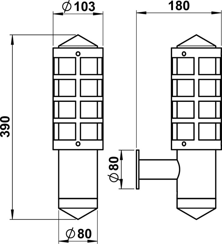 Albert Leuchten&nbsp;Wandleuchte Typ Nr. 0687&nbsp;690684
