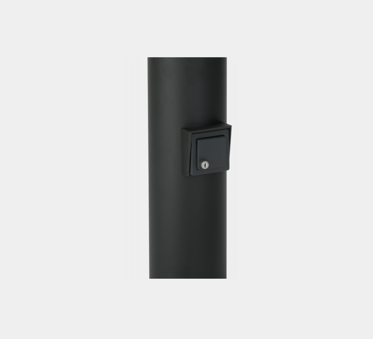 Albert LeuchtenEinbaugehäuse mit abschließbarer Schutzkontaktsteckdose IP44 / D - Typ F, für Pollerleuchten aus Aluminium mit d= 150 mm