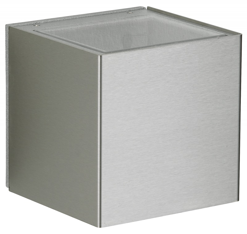 Albert LeuchtenWandstrahler Typ Nr. 2375 - 2-seitig - Edelstahl, breit/breit, mit 2 x LED 3 W