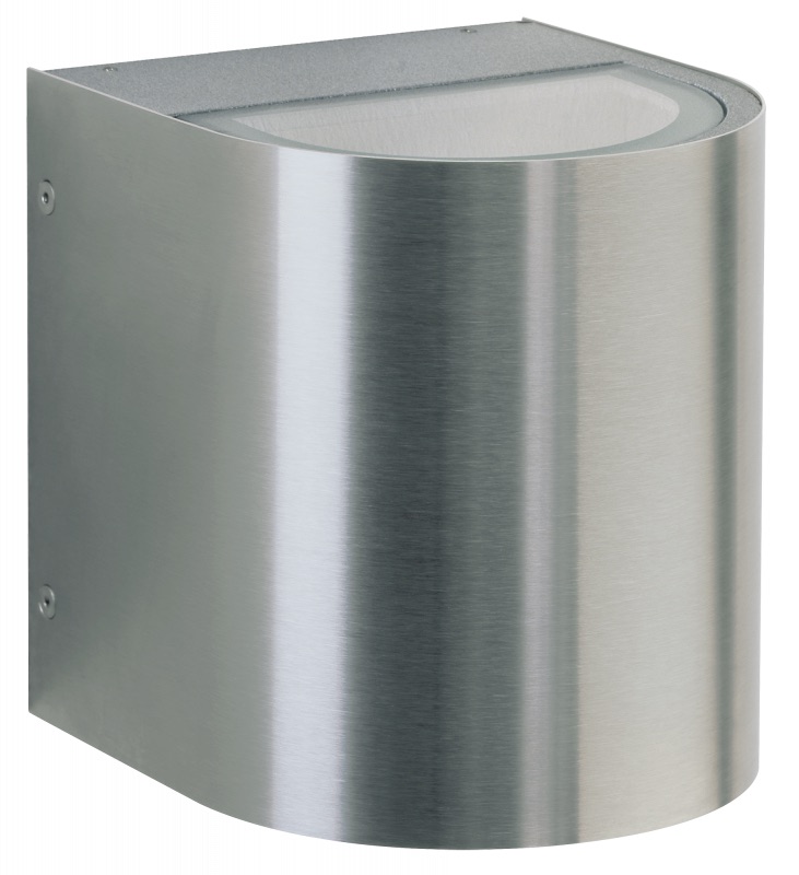 Albert LeuchtenWandstrahler Typ Nr. 2405 - 2-seitig - Edelstahl, Lichtaustritt breit/breit, mit 2 x LED 6,7 W, je 600 lm, 3000 K