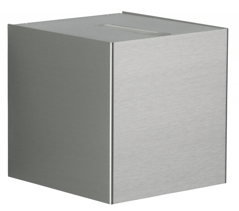 Albert LeuchtenWandstrahler Typ Nr. 2413 - 2-seitig - Edelstahl, Lichtaustritt eng/breit, mit 2 x LED 6,7 W, je 600 lm, 3000 K