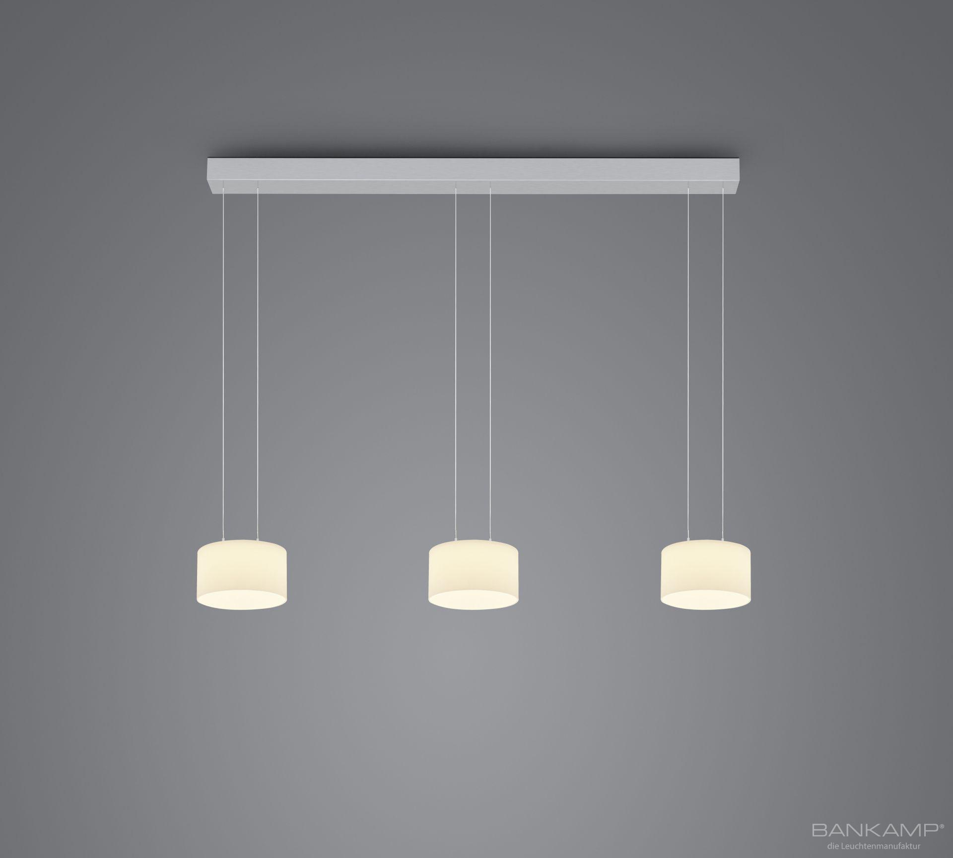 BANKAMP LED Pendelleuchte flex GRAND OPAL 3 flammig BANKAMP LED Pendelleuchte flex GRAND OPAL 3 flammig