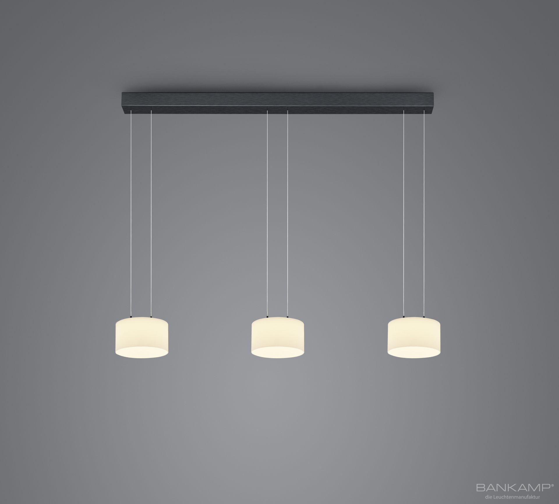BANKAMP LED Pendelleuchte flex GRAND OPAL 3 flammig BANKAMP LED Pendelleuchte flex GRAND OPAL 3 flammig