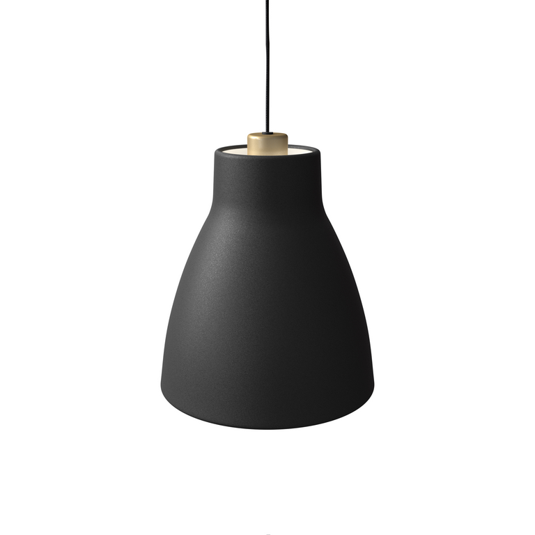 Belid LeuchtenGong Pendelleuchte D250 Struktur schwarz/gold E27