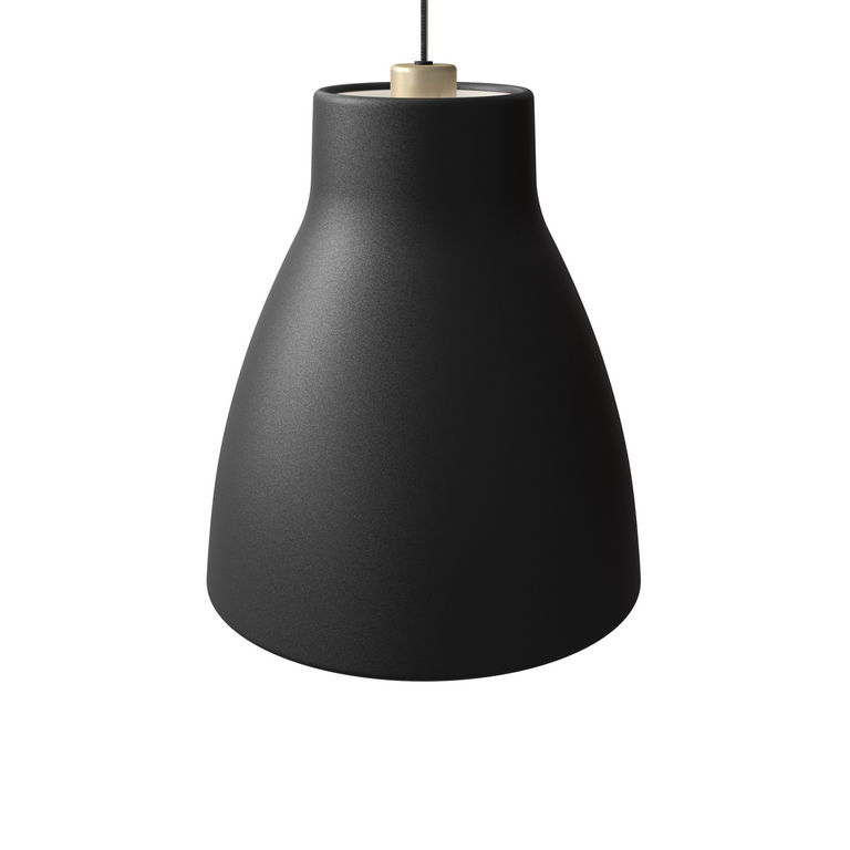 Belid LeuchtenGong Pendelleuchte D320 Struktur schwarz/gold E27