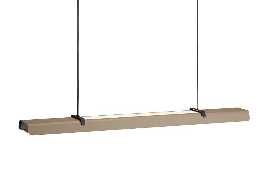 Belid LeuchtenFold Office Hängeleuchte sand/Anthrazit Struktur 60W dimmer up/down