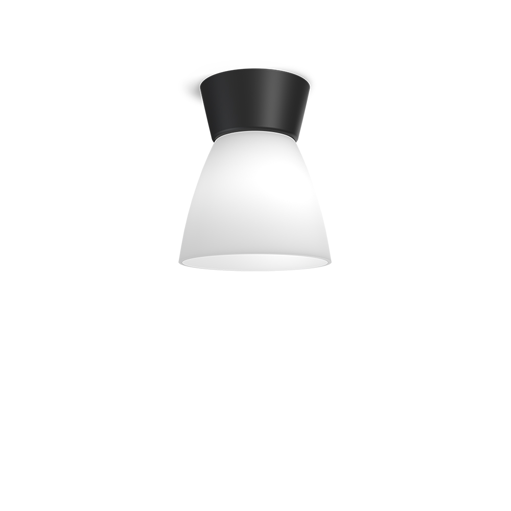 Belid LeuchtenBizzo Deckenleuchte D165 schwarz/Opalglas E27 Belid LeuchtenBizzo Deckenleuchte D165 schwarz/Opalglas E27
