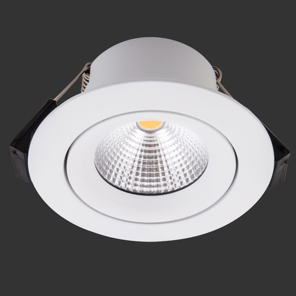 Einbauleuchten & Einbaulampen von dot-spot sirka 68s LED Deckeneinbauleuchte, für 68 mm Einbauöffnung, rund, 90 mm, 30° schwenkbar, 360° drehbar 10224.930