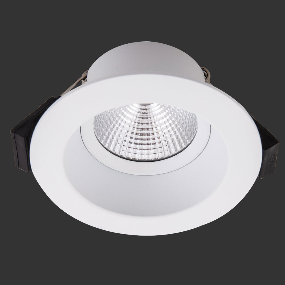 sirka 68 LED Deckeneinbauleuchte, für 68 mm Einbauöffnung, rund, 90 mm, starr, reduzierte Blendung von dot-spot