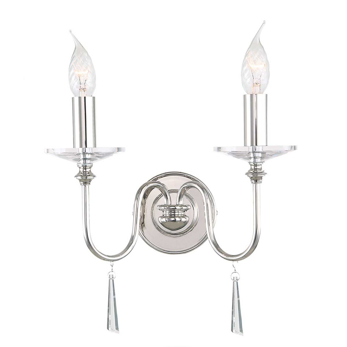 Elstead - FP2-POL-NICKEL - Wandleuchte Finsbury Park