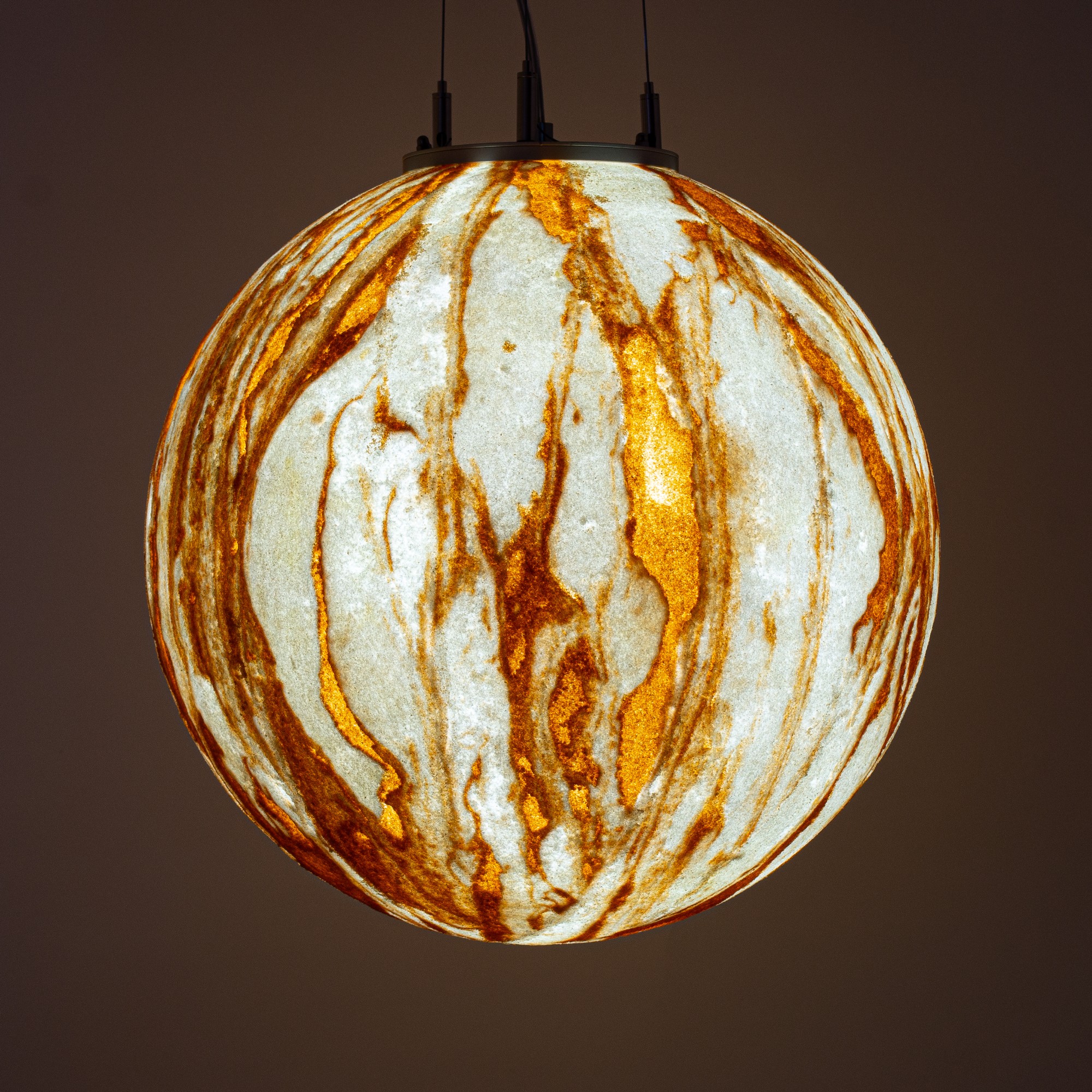 EPSTEIN Design Leuchten - 13309 - Pendelleuchte Kugel Sahara Pendel Innen E27