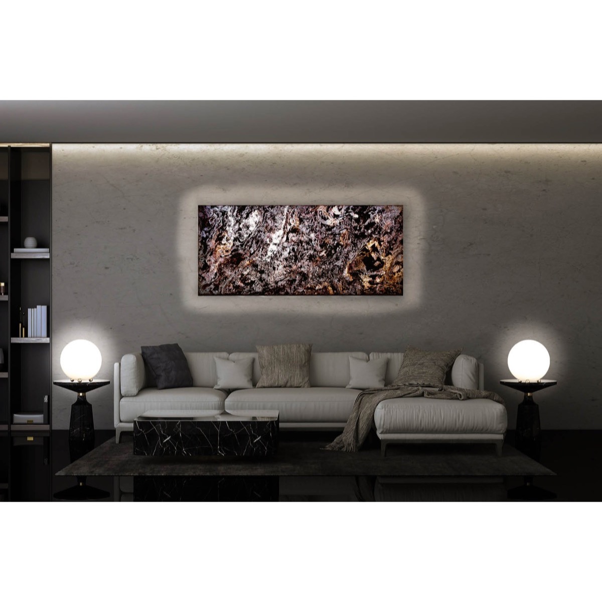EPSTEIN Design LeuchtenWandleuchte Eifel im Herbst 126 cm x 37 cm EPSTEIN Design LeuchtenWandleuchte Eifel im Herbst 126 cm x 37 cm