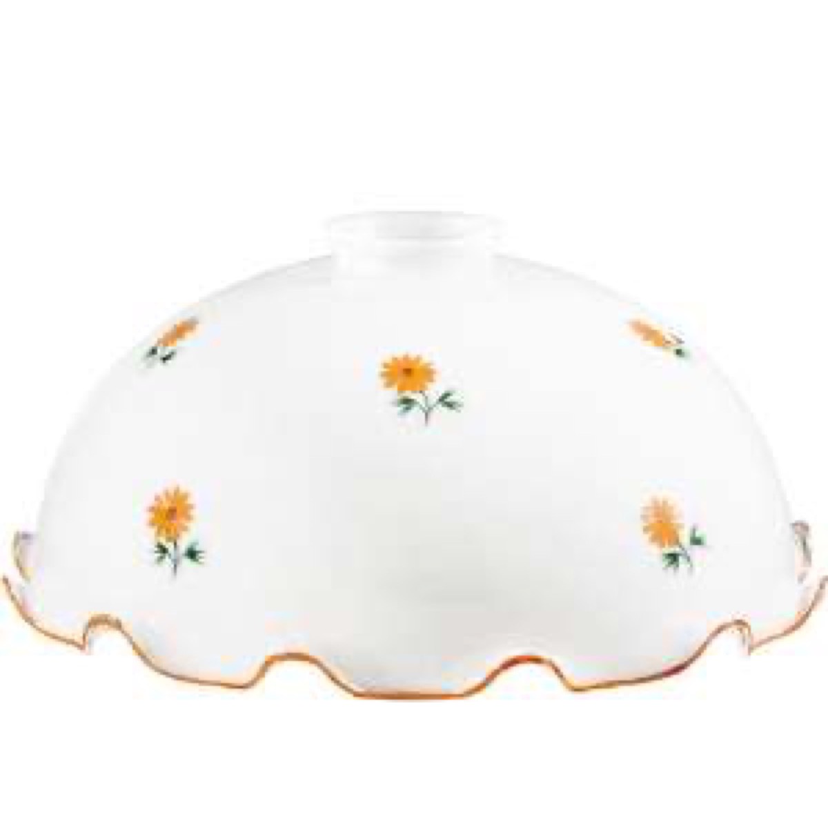 KOLARZ-Austrolux LeuchtenErsatzglas der Serie Nonna Kuppel orange mit Rüschen Durchmesser 36 cm KOLARZ-Austrolux LeuchtenErsatzglas der Serie Nonna Kuppel orange mit Rüschen Durchmesser 36 cm