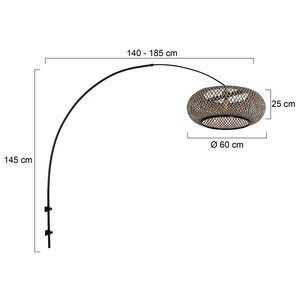 Steinhauer&nbsp;Wandbogenlampe Sparkled Light Maze-Natural&nbsp;4405ZW
