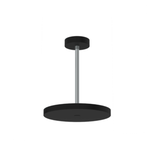 Sun Ceiling - negro mate / cromo / Downlight / 90
