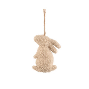 Cree Natural boucle rabbit hanger S