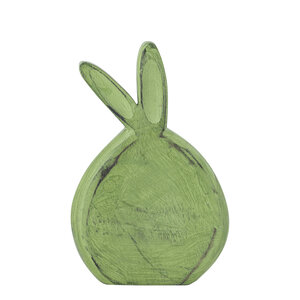 Jardel estatua de conejo de madera de mango verde L