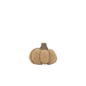 Siamah Beige Bouclé Estatua de calabaza S