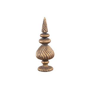 Diala Gold estatua de cemento con patrón en espiral