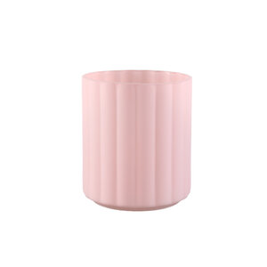 Giulianna Pink vidrio soplado Stormlight acanalado