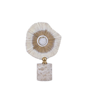 Rella Beige estatua de aluminio fundido mármol y piedra S