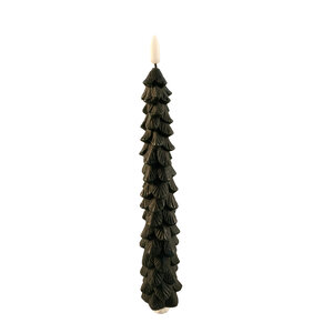 Vela de comedor LED verde, con forma de árbol, parpadeante, 2 unidades