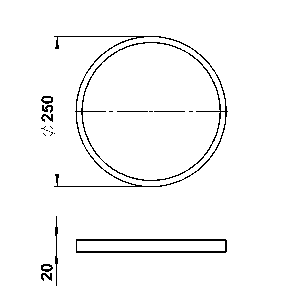 Albert Leuchten Schirme, Gläser & Stoffschirme von Albert Leuchten G 477, Acryl-Ring satiniert 90270477