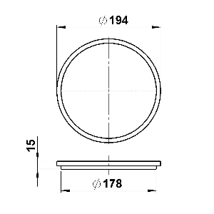 Albert Leuchten Schirme, Gläser & Stoffschirme von Albert Leuchten G 273, Einscheibensicherheitsglas 90220273