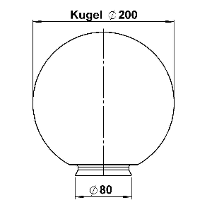 G 43, Glaskugel opal von Albert Leuchten