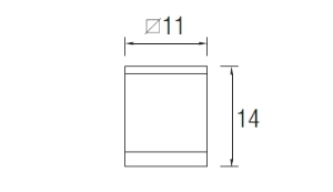  von LEDS C4 Außendeckenleuchte Ausstellungsstück 15-9328-Z5-B8