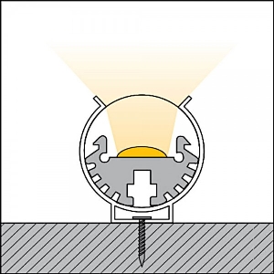 dot-spot von dot-spot slimlux 20 R LED Lichtleiste, rund, mit opaler Abdeckung 62200.20.927.5484